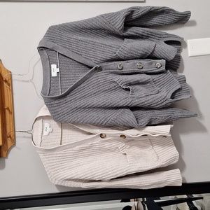 Aerie cotton shaker stitch cardigan bundle
